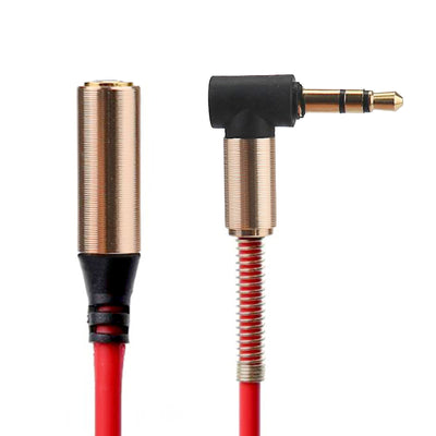 Kopfhörer Verlängerungskabel 1m 3,5mm Klinke Winkelstecker Buchse Rot