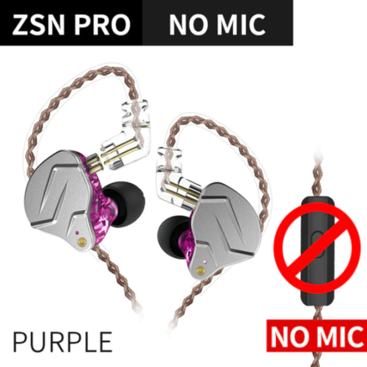 KZ ZSN Pro Premium High-End Hybrid Treiber HiFi In-Ear Kopfhörer Headset
