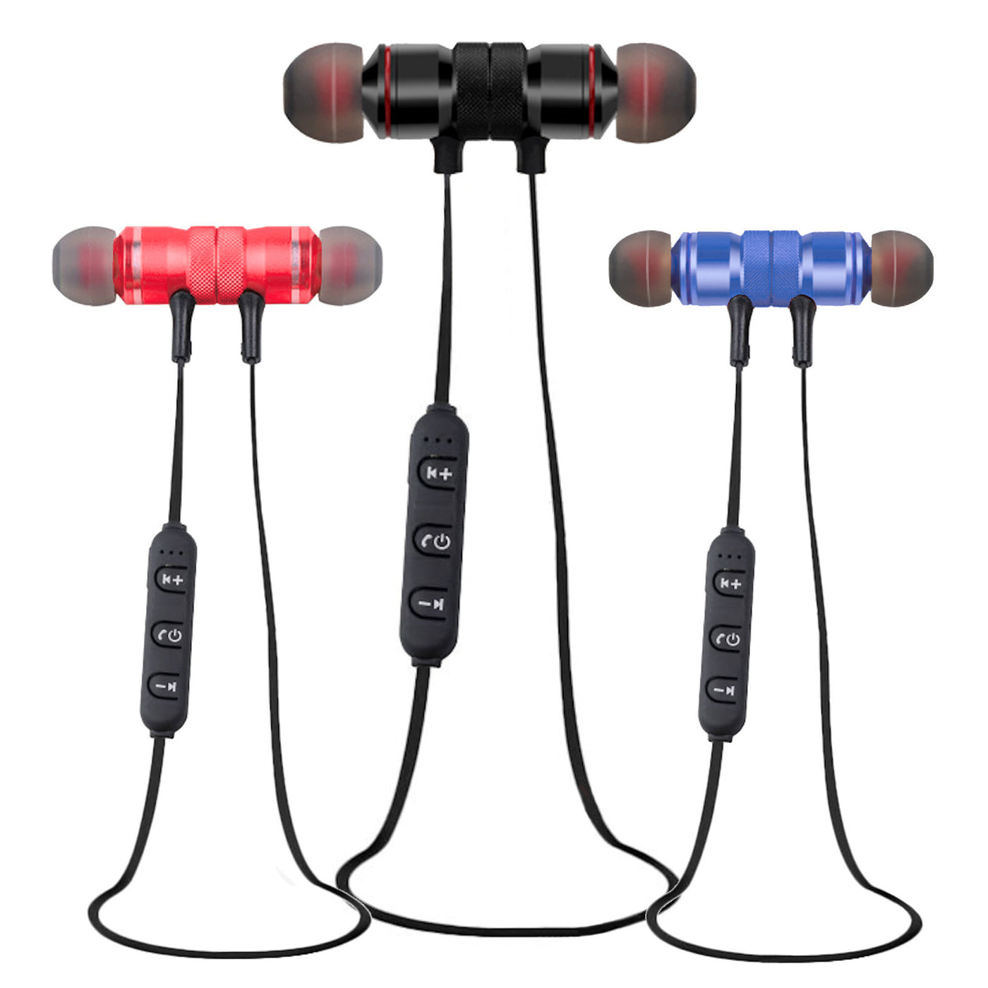 Bluetooth In Ear Kopfhörer Magnetisch Wireless Super Bass X9 Schwarz Rot Gold