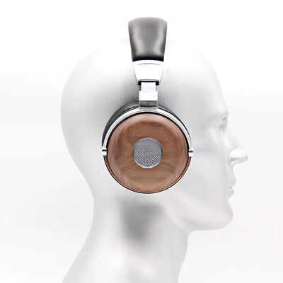 Premium Walnuss Holz Kopfhörer High End Headphone 50mm Treiber Super Klang B7-2