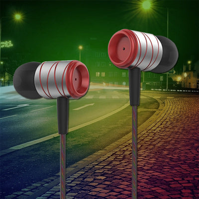 High-End Headset Kopfhörer KZ ED1HS Silber Rot In-Ear in PU Hardcase - Bass