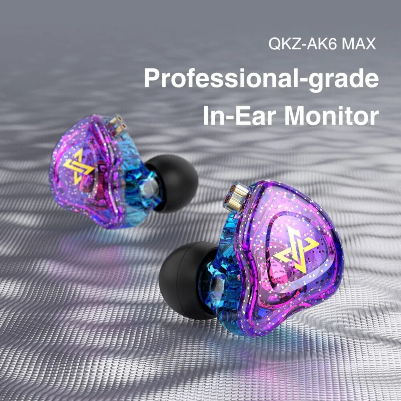 Premium Headset Kopfhörer QKZ-AK6 Max HiFi In-Ear-Headset Ohrhörer + Hardcase