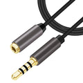 Schwarze 1 m 4-polige Headset-Verlängerung
