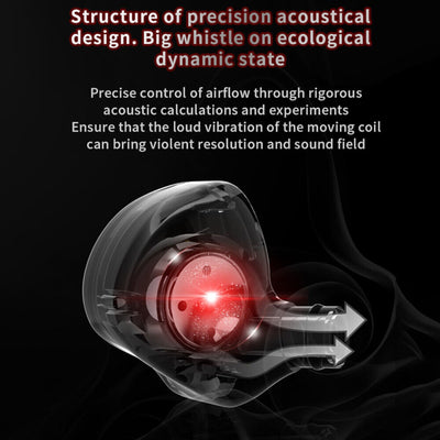 QKZ AK6 Hi-Res In-Ear-Kopfhörer Ohrhörer 105dB HD Mikrofon Bass Boost Schwarz