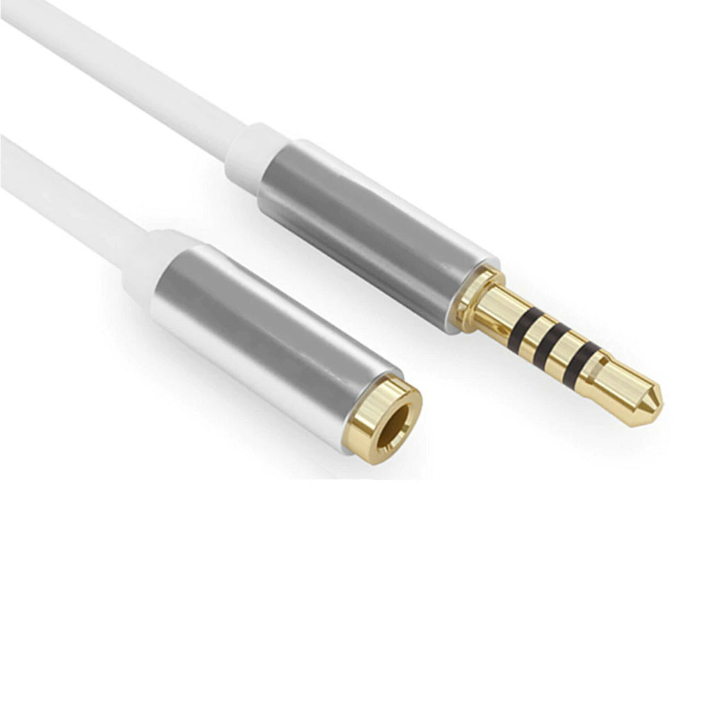 Weiße 3 m 4-polige Headset-Verlängerung