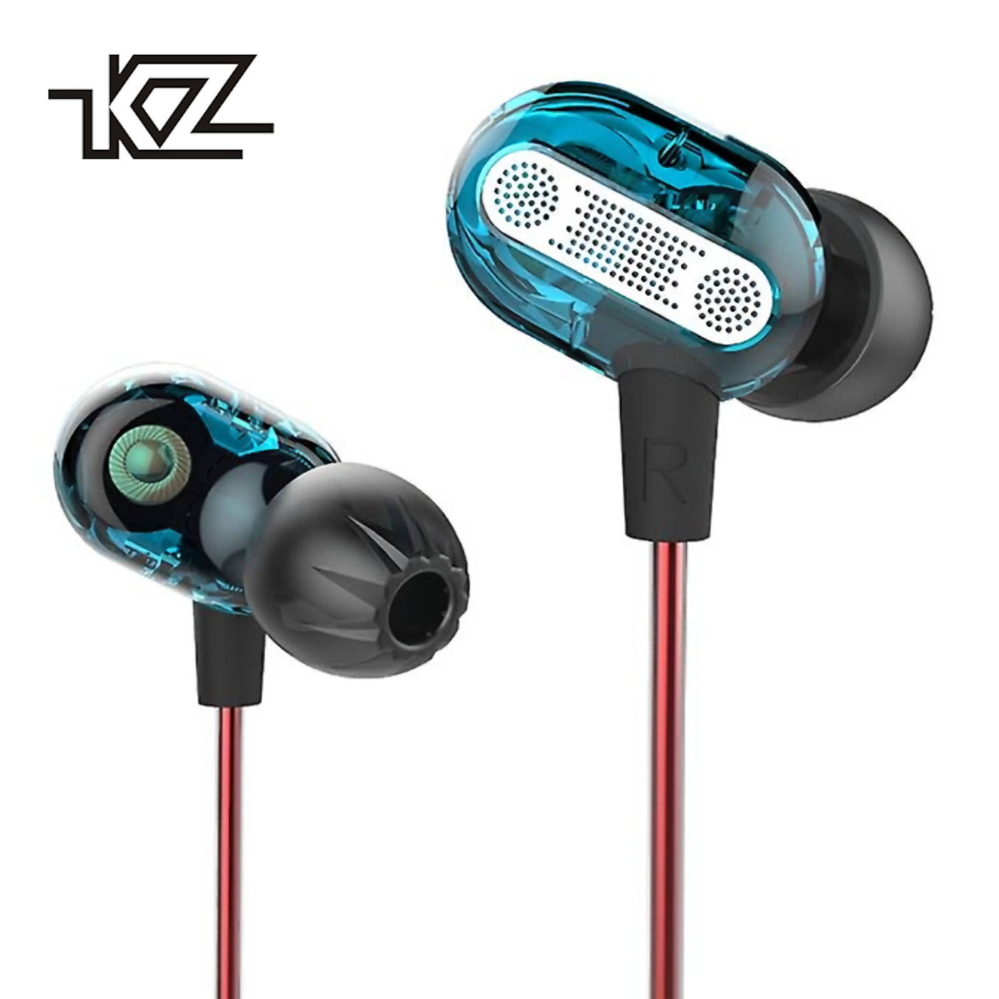 100% Original KZ ZSE blau High-End Professional HiFi Kopfhörer In-Ear Headset