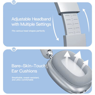 Wireless Bluetooth 5.3 Kopfhörer Soyto T9 ENC Over Ear Stereo Headset