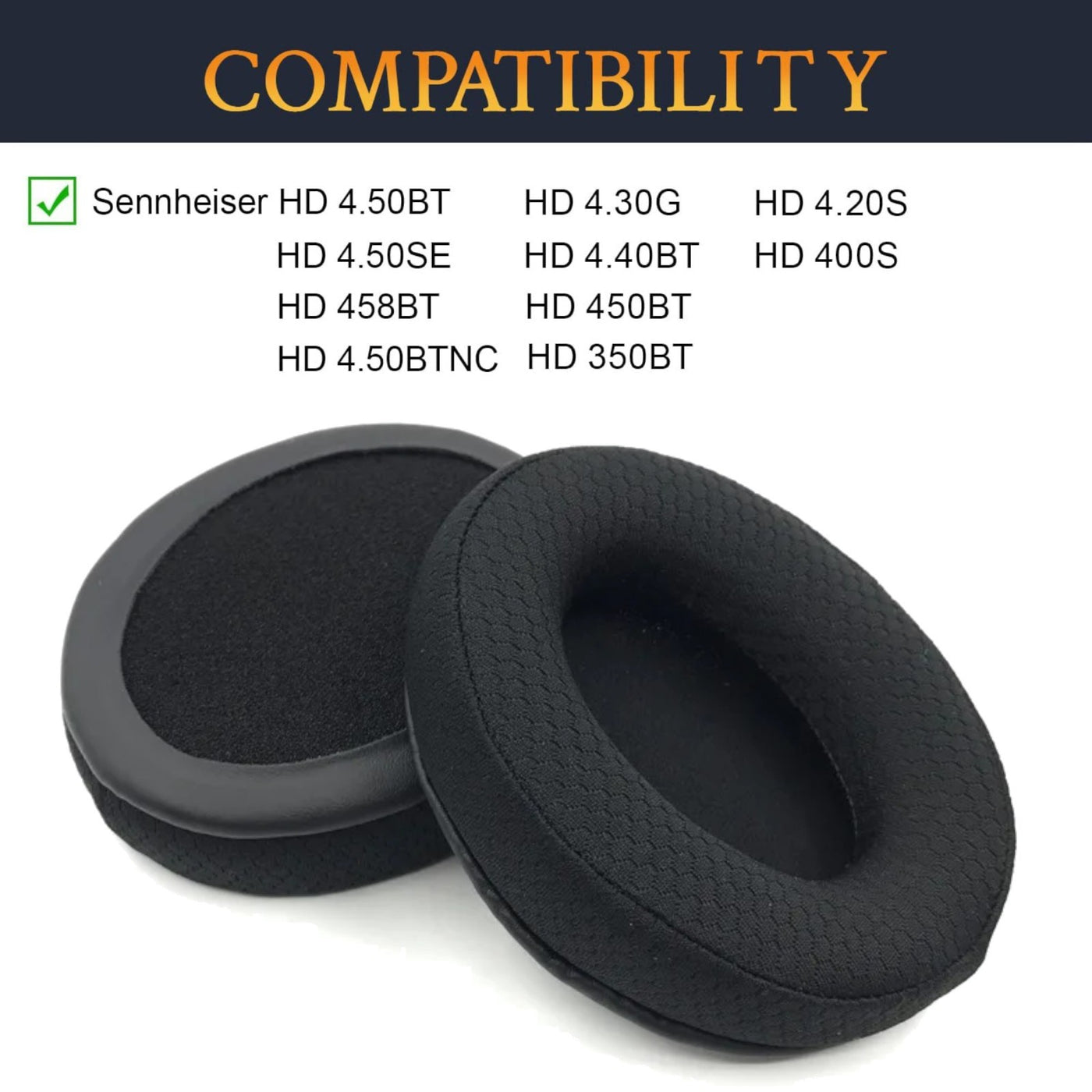 Ohrpolster Sennheiser Kopfhörer HD4.20 HD4.30 HD4.40 HD4.50 HD350BT Mesh