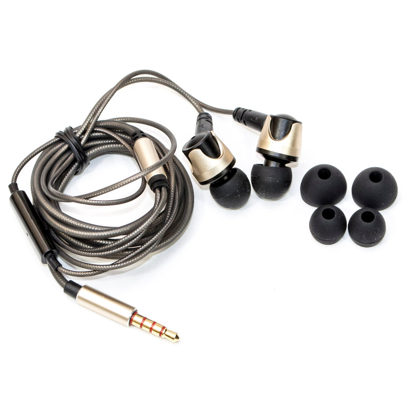 Super Bass High-End In Ear Kopfhörer QKZ DM4 Gold Ohrhörer, austauschbare Kabel