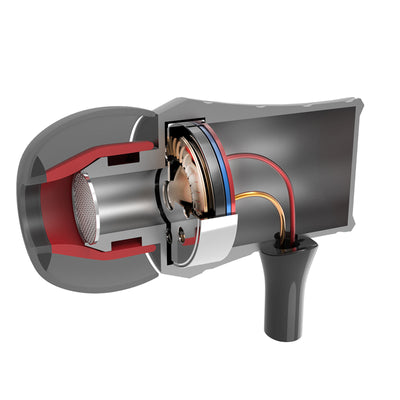 High-End Kopfhörer KZ X9 HS Tornado DM3 In-Ear Headset Headphones in PU Hardcase