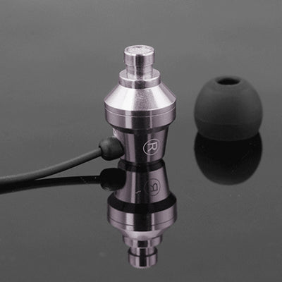 Mega Bass In-Ear Kopfhörer Headset MX1 in PU-Hardcase gunmetal-schwarz