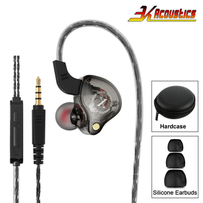 Original 3K X2 HD Professional HiFi Kopfhörer Headset Premium In-Ear Rot