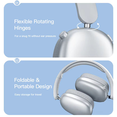 Wireless Bluetooth 5.3 Kopfhörer Soyto T9 ENC Over Ear Stereo Headset