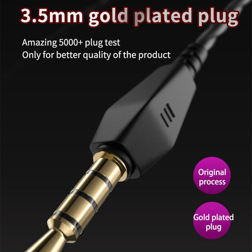 Rotes QKZ AK6 Hi-Res In-Ear-Headset mit Mikrofon