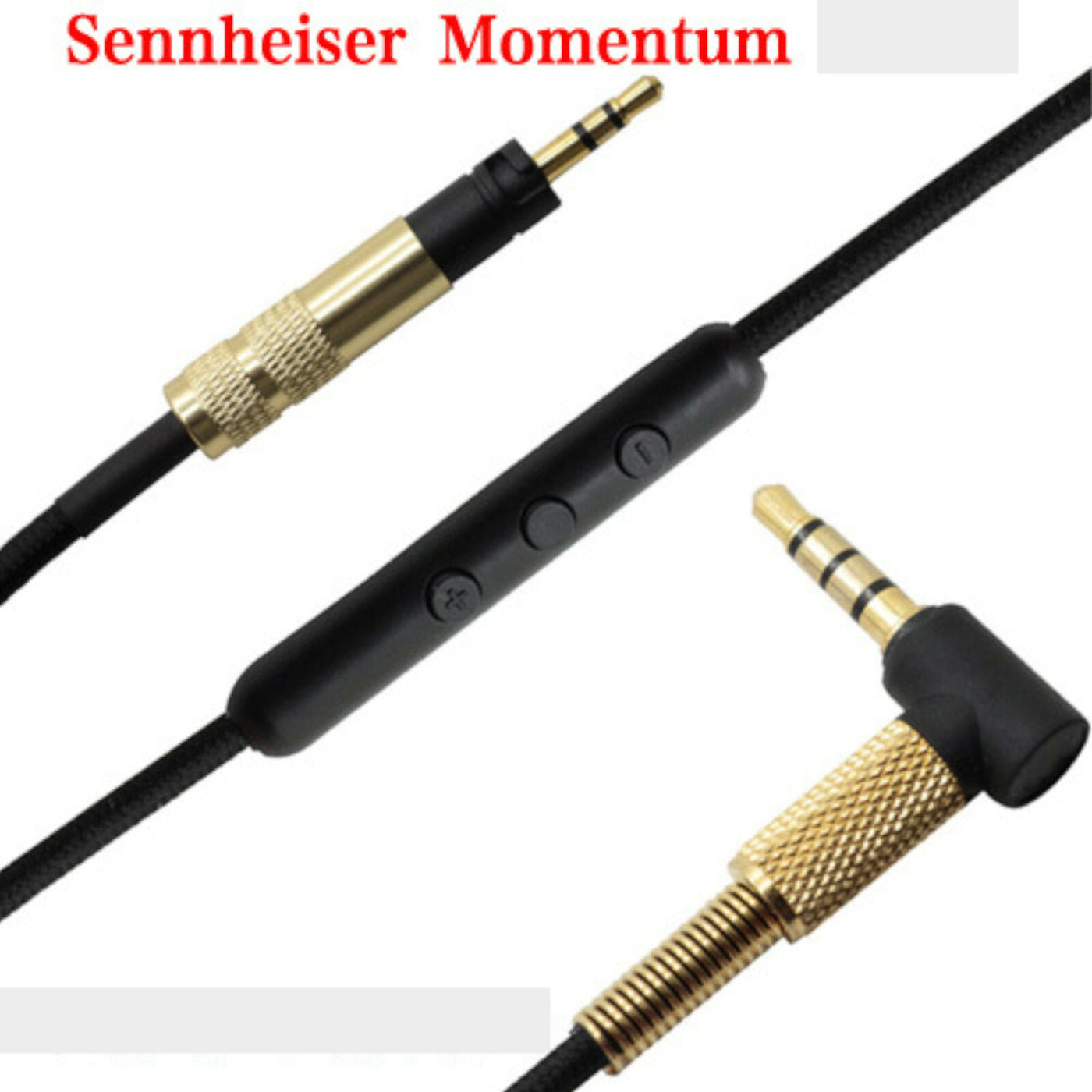 1,5 m Audio Anschlusskabel mit Mic Sennheiser Momentum 2.0 / HD4.30 4.40 4.50