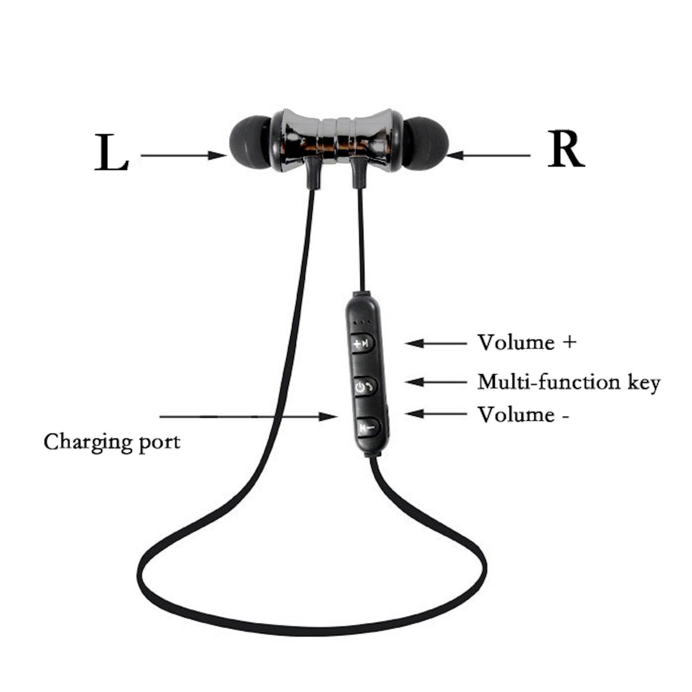 Bluetooth In Ear Kopfhörer Magnetisch Wireless Earphone Headphone M11