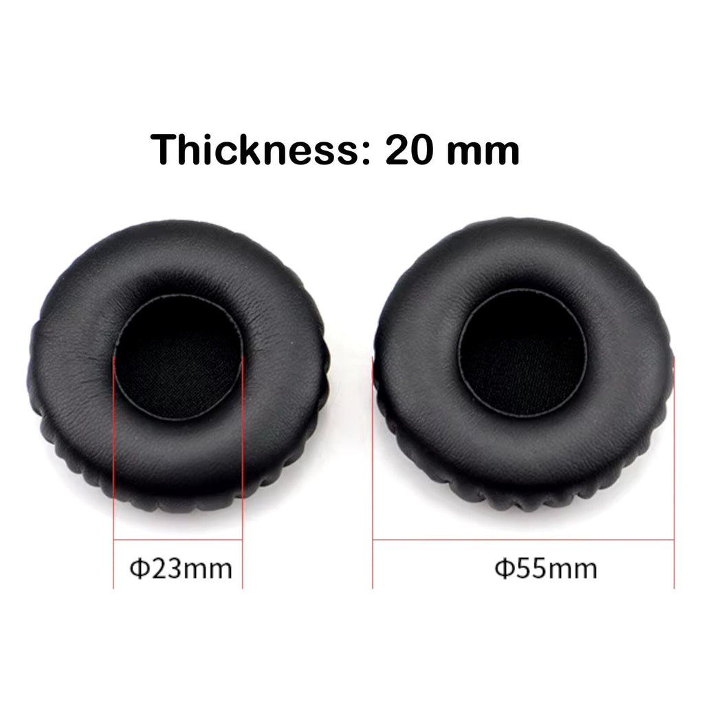 Schwarze Kunstleder-Ohrpolster für AKG K420 K450 Q460 Y30
