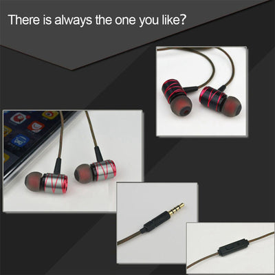 High-End Headset Kopfhörer KZ ED1HS Silber Rot In-Ear in PU Hardcase - Bass