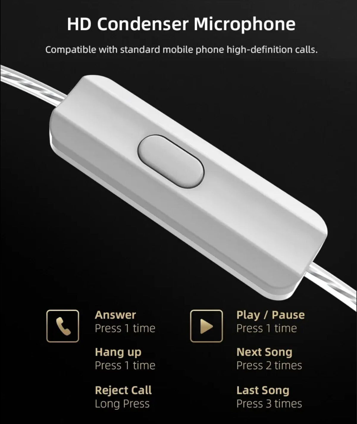 Schwarzes KZ ZEX 3-Treiber In-Ear-Headset