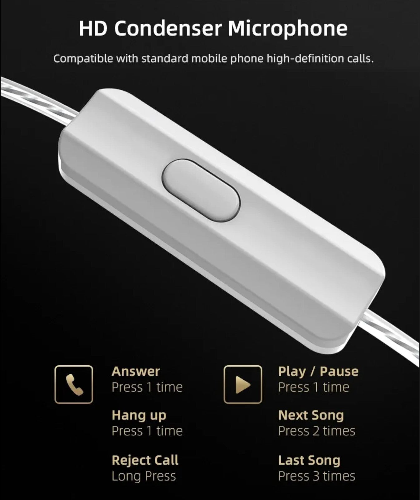 KZ ZEX Premium High-End Pro 3 Treiber HiFi In-Ear Kopfhörer Headset Schwarz