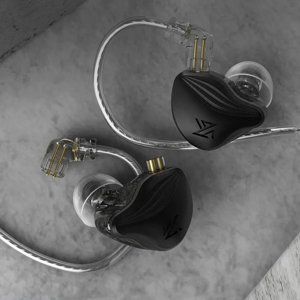 Schwarzes KZ ZEX 3-Treiber In-Ear-Headset