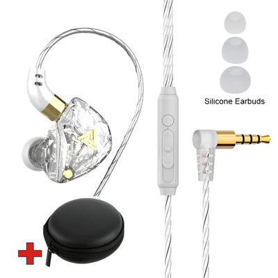 Premium Headset Kopfhörer QKZ SK8 HiFi In-Ear-Headset Ohrhörer + Hardcase