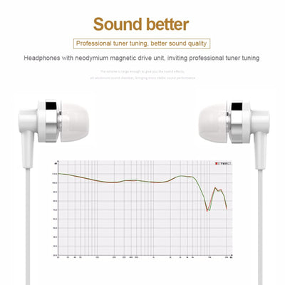 In-Ear Headset JD89 Weiss Kopfhörer Earphone Bass für Samsung Xiaomi LG HTC