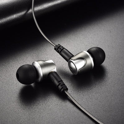 Super Bass High-End In Ear Kopfhörer QKZ DM4 Silber Ohrhörer austauschbare Kabel