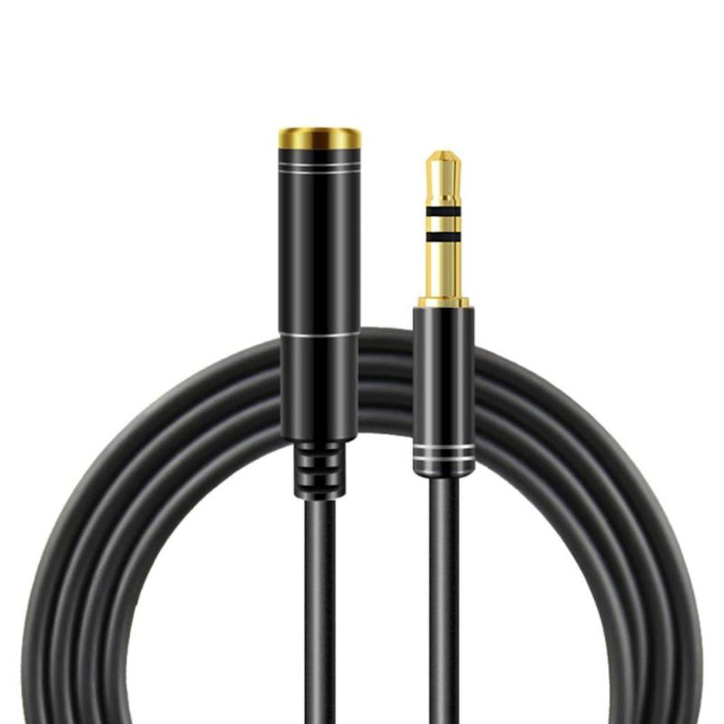 Schwarze 1,5 m 3,5-mm-Klinken-Verlängerung