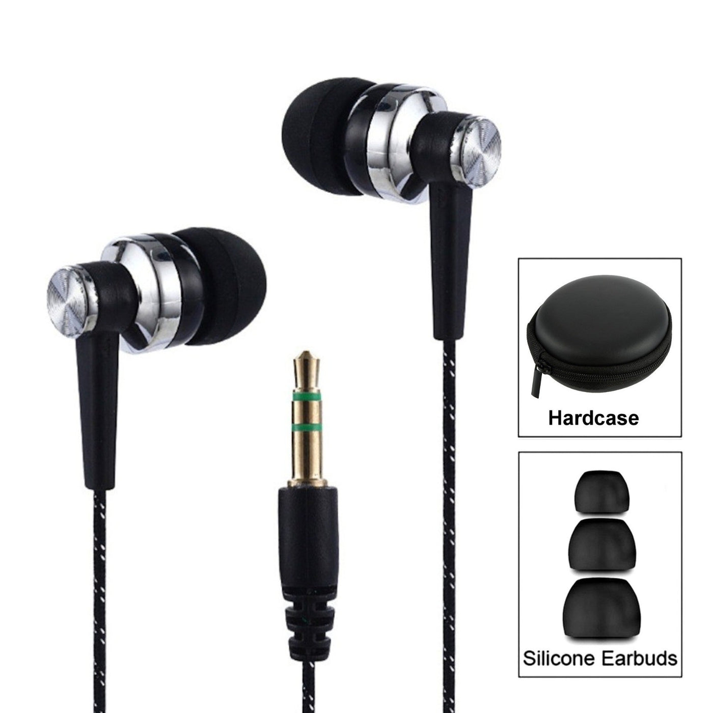 Super Bass Metall Kopfhörer S26 Belly In-Ear Ohrhörer Earphone Case