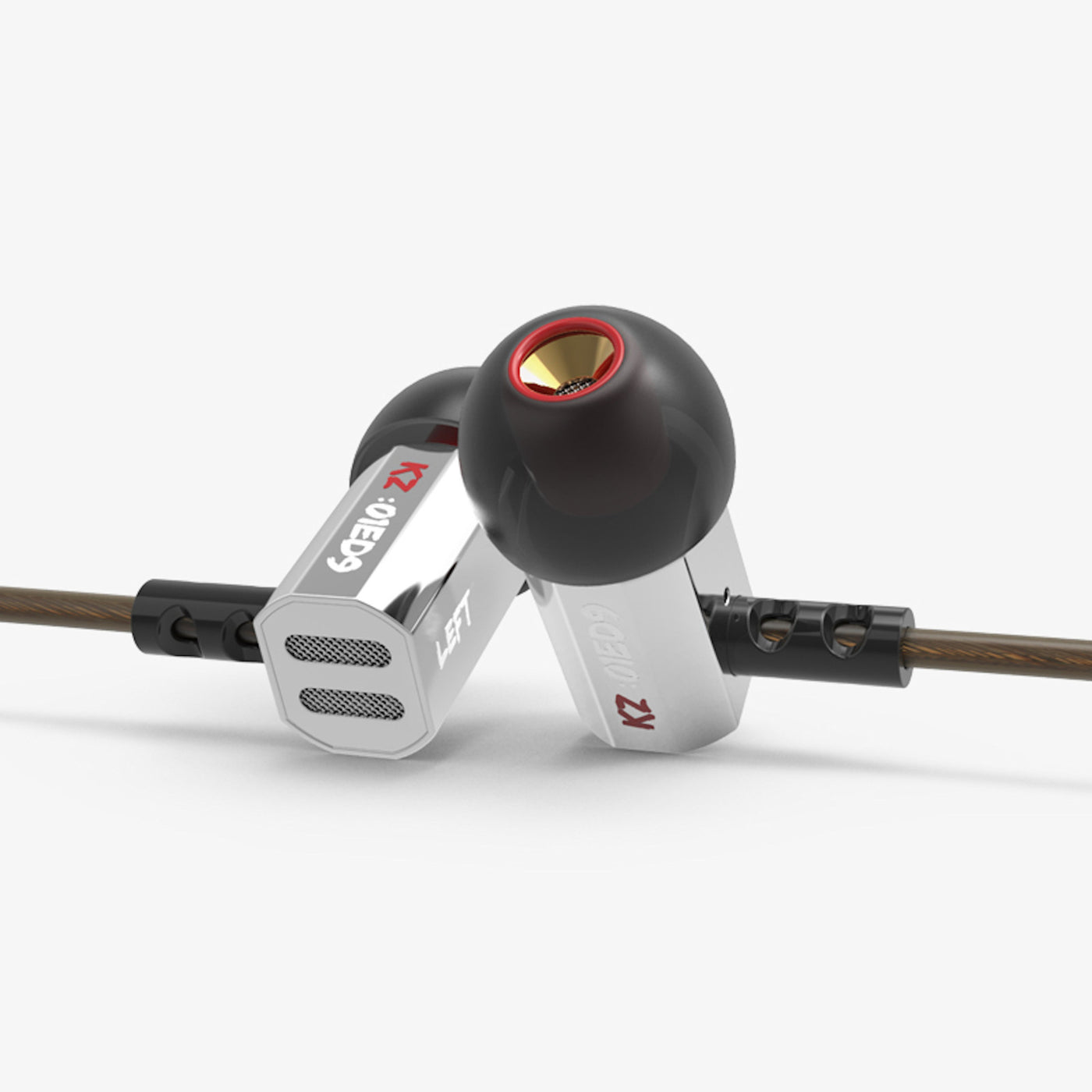 High-End Headset Kopfhörer KZ-ED9 Silber Professional In-Ear-Headset Ohrhörer
