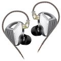 Silberne KZ ZVX High-End In-Ear-Kopfhörer aus Metall