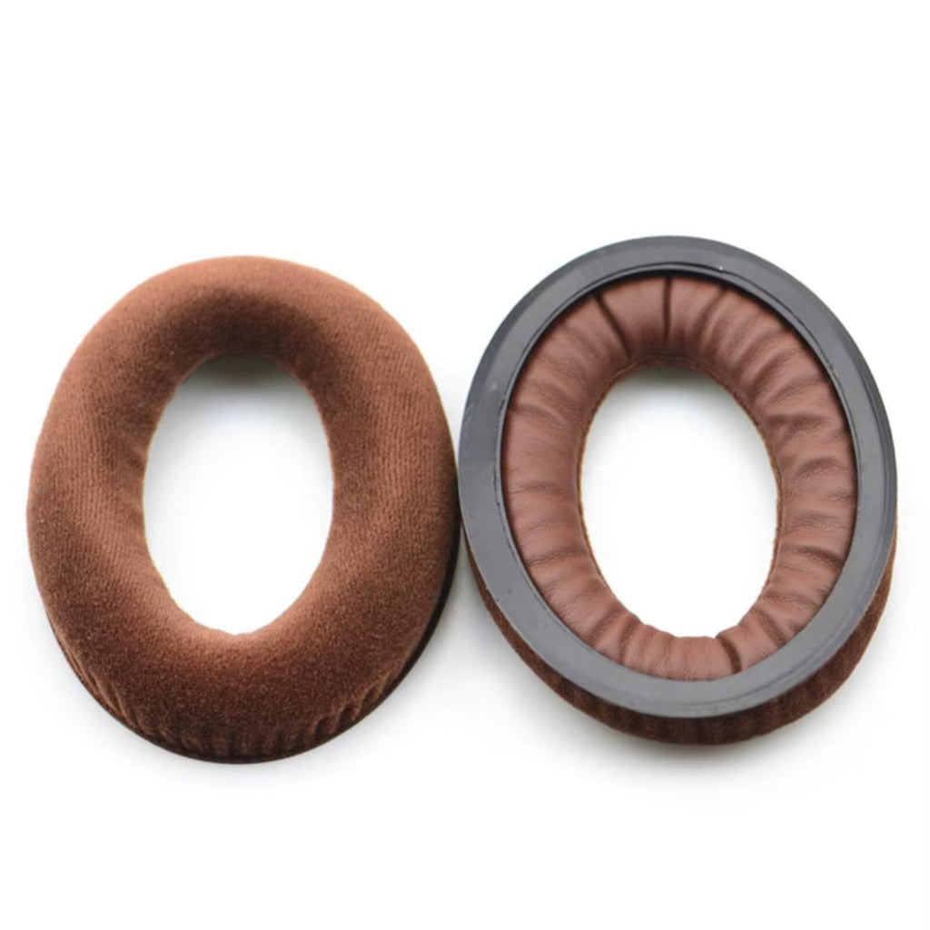 Braune Velours-Ohrpolster für Sennheiser HD559 bis HD599
