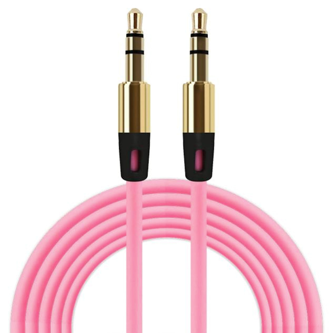 Audio Stereo Kopfhörer Anschlusskabel 1m 3,5mm Klinke Stecker > Stecker rosa
