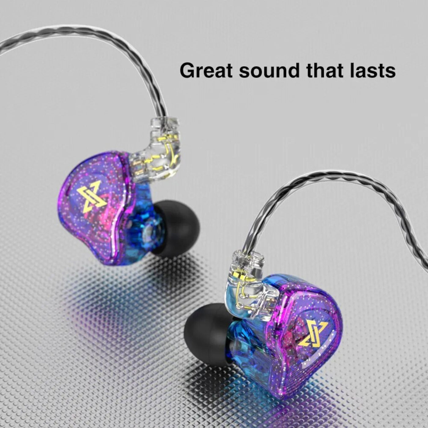 Premium Headset Kopfhörer QKZ-AK6 Max HiFi In-Ear-Headset Ohrhörer + Hardcase