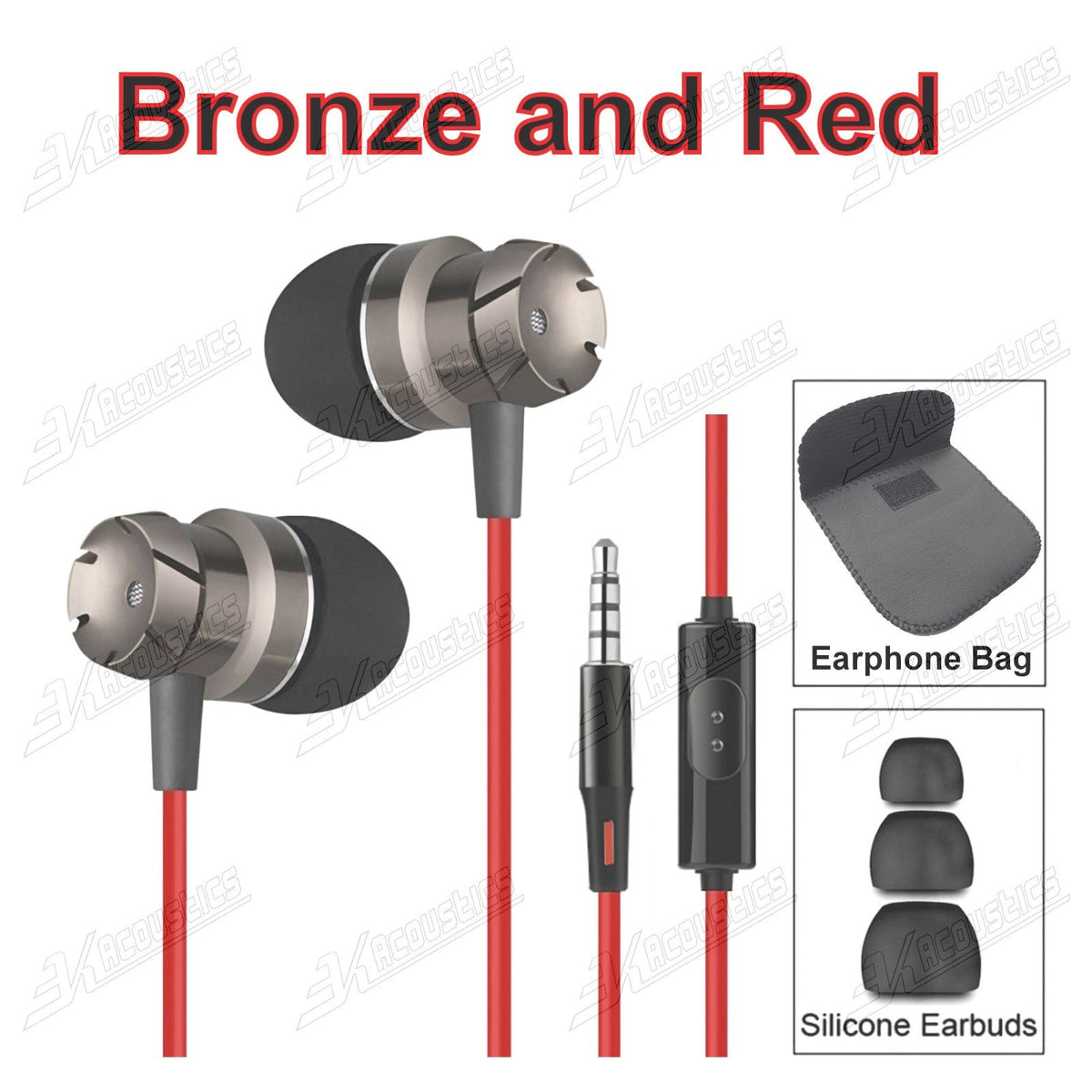 Super Bass Turbine Metall Kopfhörer In-Ear Headset Ohrhörer mit Mikrofon +Tasche