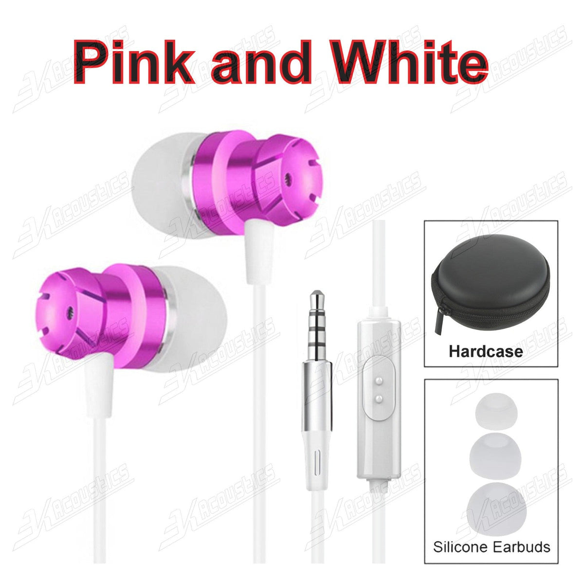 Super Bass Turbine Metall Kopfhörer In-Ear Headset Ohrhörer mit Mikrofon +Tasche