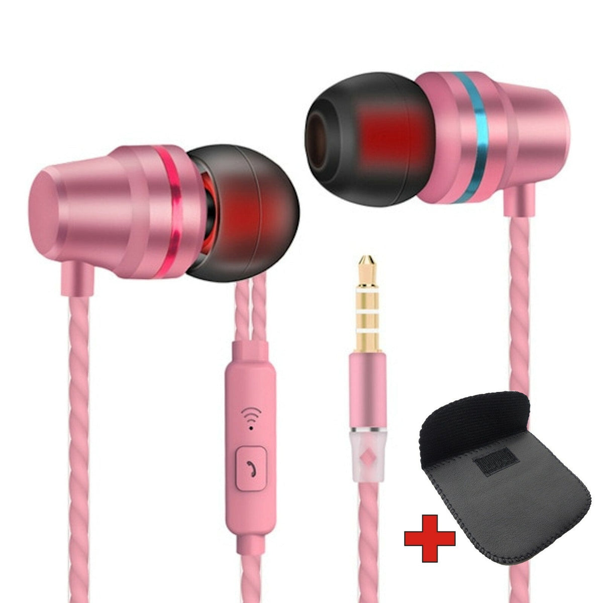 Super Bass In-Ear Kopfhörer Ohrhörer V1 Headset Earphone Headphone + PU-Tasche