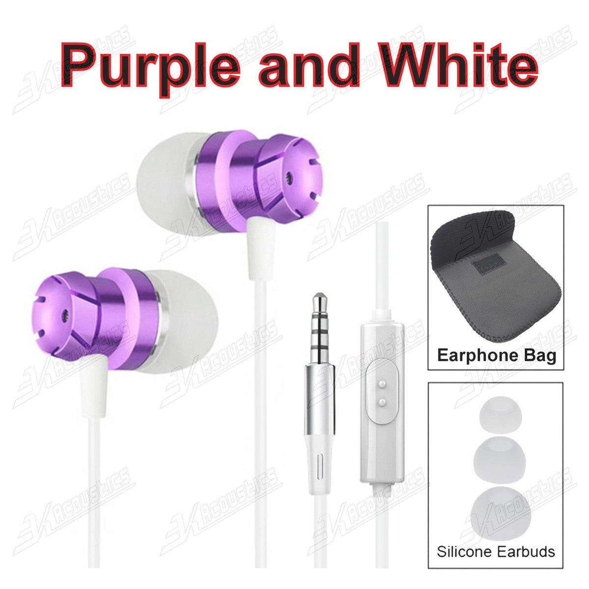 Super Bass Turbine Metall Kopfhörer In-Ear Headset Ohrhörer mit Mikrofon +Tasche