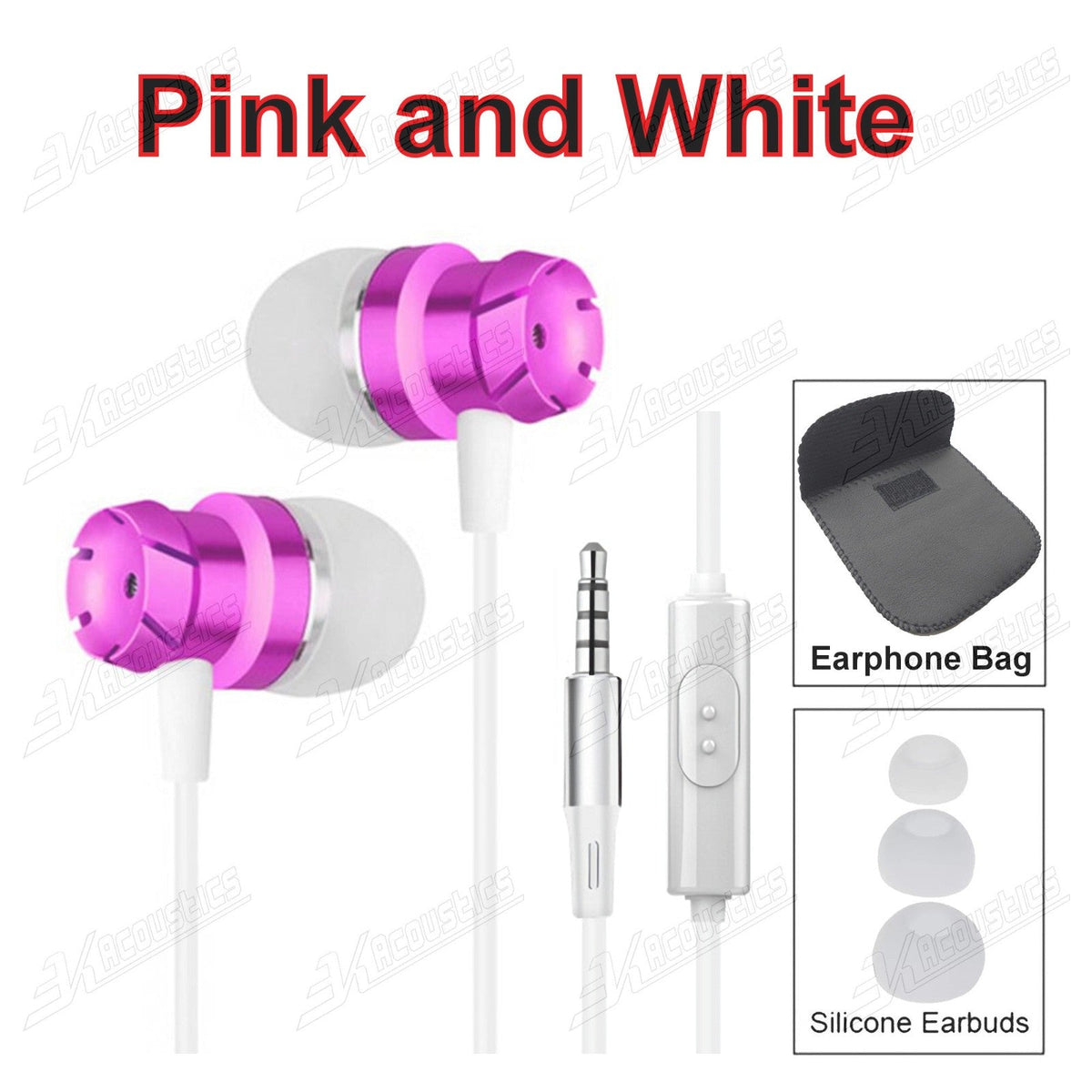 Super Bass Turbine Metall Kopfhörer In-Ear Headset Ohrhörer mit Mikrofon +Tasche