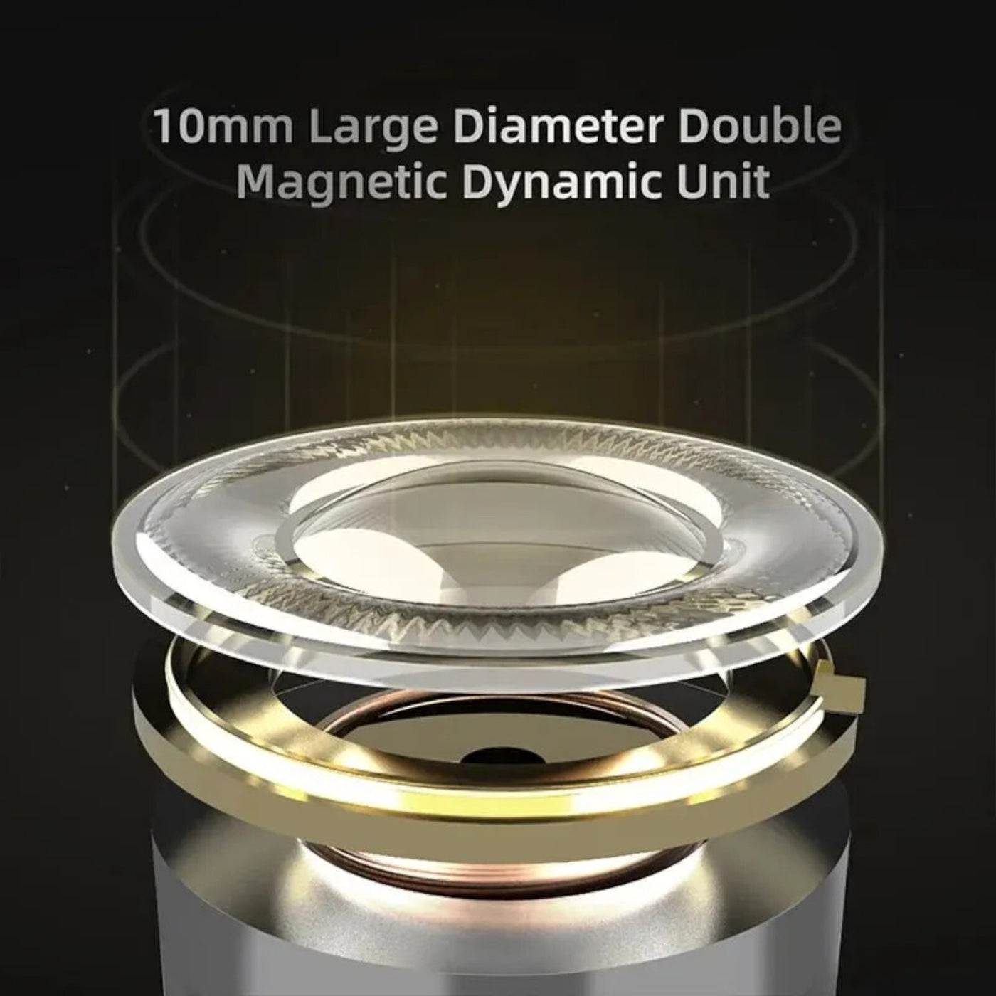 High-End In Ear Kopfhörer KZ ZSTx Pro Mic Black Messing In-Ear Premium Ohrhörer