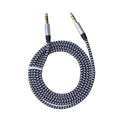 1 m Nylon AUX-Kabel mit 3,5-mm-Steckern
