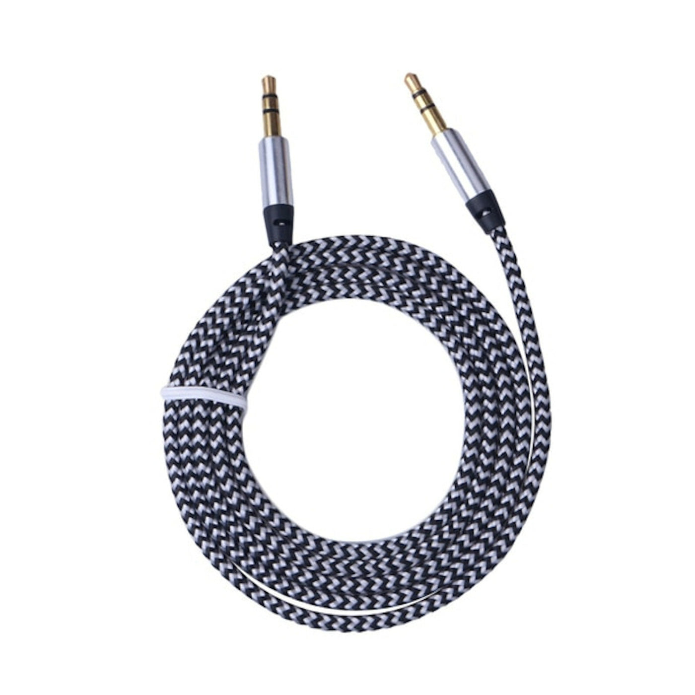 Audio Stereo Kopfhörer Anschlusskabel Nylon 1m 3,5mm Klinke Stecker > Stecker