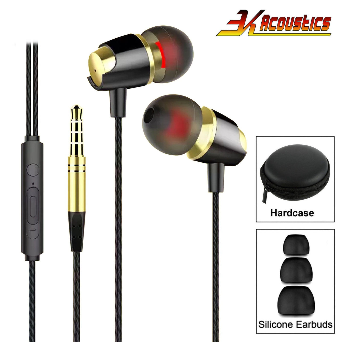 Super Bass In-Ear Kopfhörer Ohrhörer R4 Headset Earphone Headphone + Hardcase