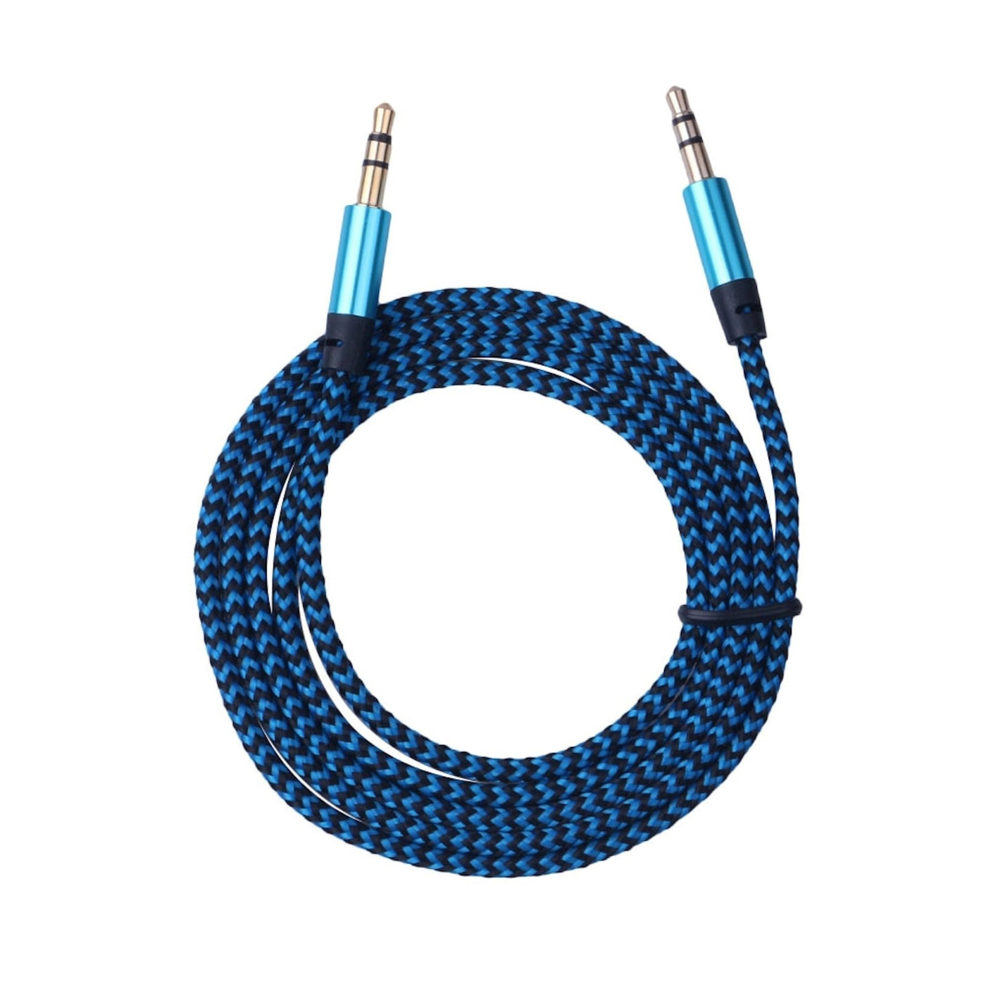 Audio Stereo Kopfhörer Anschlusskabel Nylon 1m 3,5mm Klinke Stecker > Stecker