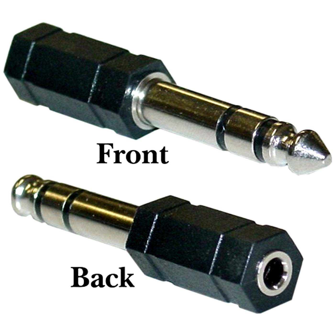 Klinken Adapter 6,35mm Stecker auf 3,5mm Buchse stereo AUDIO HIFI vernickelt