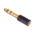 Vergoldeter Klinkenadapter 3,5-mm-Buchse auf 6,35-mm-Stecker