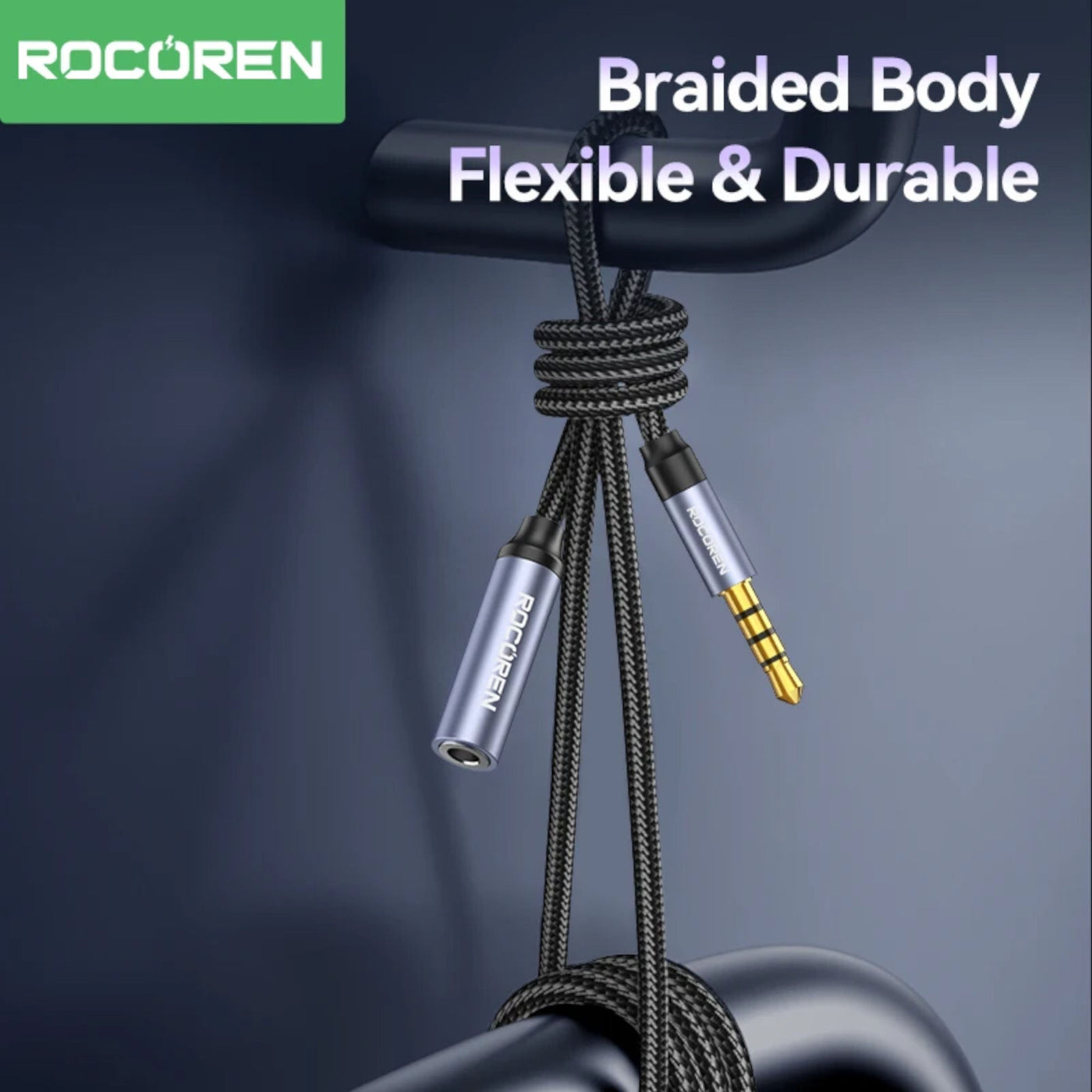 3m Rocoren Stereo Kopfhörer Headset Verlängerungskabel 3,5mm Klinke