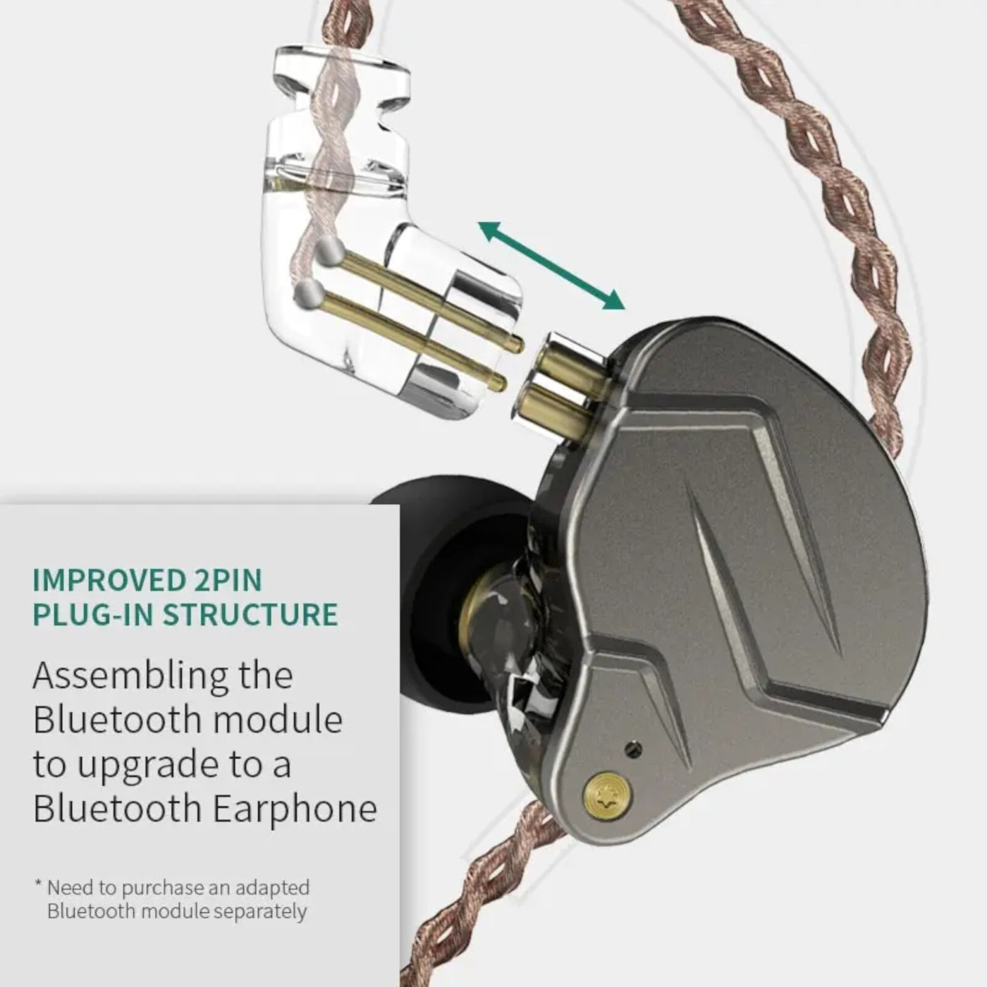 KZ ZSN Pro Premium High-End Hybrid Treiber HiFi In-Ear Kopfhörer Headset