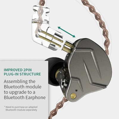 KZ ZSN Pro Premium High-End Hybrid Treiber HiFi In-Ear Kopfhörer Headset